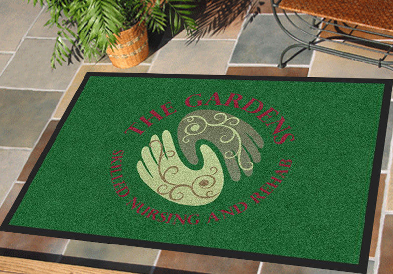 Gardens Skilled Nursing and Rehab 2 x 3 Rubber Backed Carpeted HD - The Personalized Doormats Company