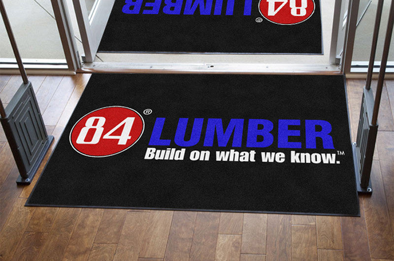 84 LUMBER COMPANY 4 X 6 Rubber Backed Carpeted - The Personalized Doormats Company