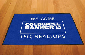 Coldwell Banker TEC, Realtors 2 X 3 Rubber Backed Carpeted HD - The Personalized Doormats Company