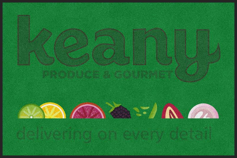 Keany Produce 4 X 6 Rubber Backed Carpeted HD - The Personalized Doormats Company
