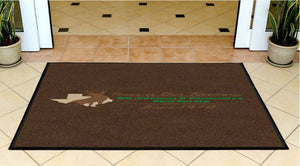 BJ&Associates 3 X 5 Rubber Backed Carpeted HD - The Personalized Doormats Company