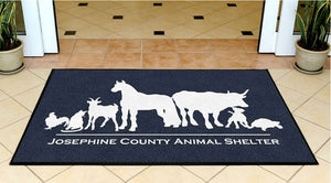 Josephine County Animal Shelter 3 X 5 Rubber Backed Carpeted HD - The Personalized Doormats Company