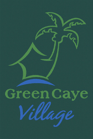 Green Caye Village 4 x 6 Waterhog Inlay - The Personalized Doormats Company