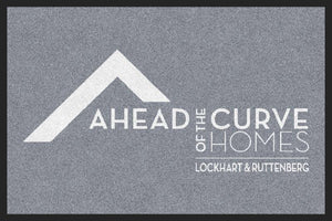 Ahead of the Curve Homes 2 x 3 Rubber Backed Carpeted HD - The Personalized Doormats Company