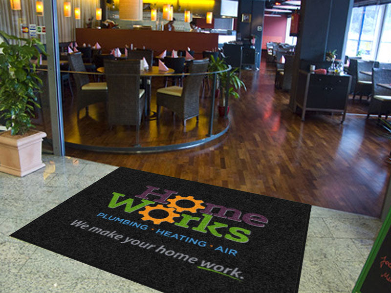 HomeWorks - We make your home work 6 X 7 Rubber Backed Carpeted HD - The Personalized Doormats Company