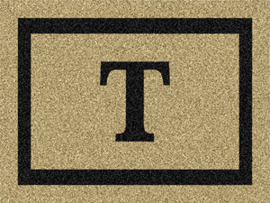 T Monogram 30x48 Natural Black §