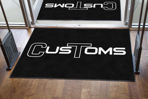 CT Customs 4 X 6 Rubber Backed Carpeted - The Personalized Doormats Company