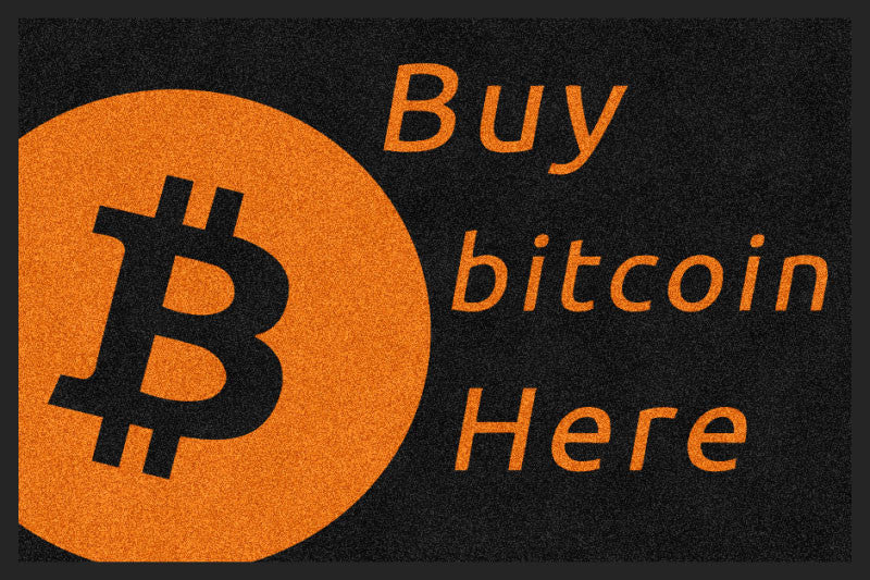 bitcoin 2 X 3 Rubber Backed Carpeted HD - The Personalized Doormats Company