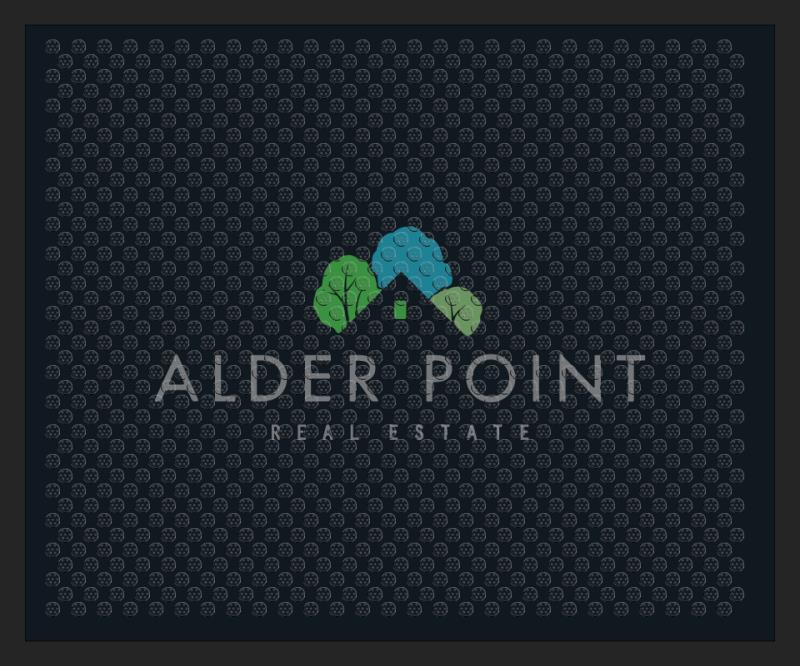 Alder Point Real Estate 2.5 X 3 Rubber Scraper - The Personalized Doormats Company