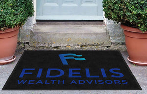 Fidelis Wealth Advisors 3 X 4 Rubber Backed Carpeted HD - The Personalized Doormats Company