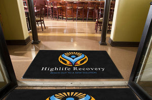 Highlife Recovery 4 X 6 Rubber Backed Carpeted HD - The Personalized Doormats Company