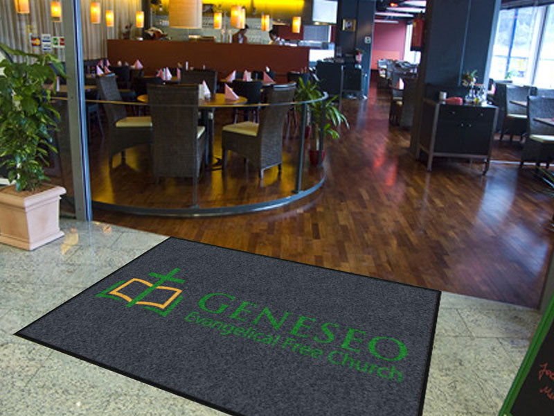 GEFC entry  mat 6 X 9 Rubber Backed Carpeted HD - The Personalized Doormats Company