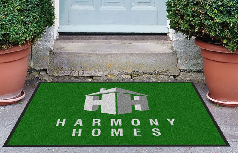 Harmony Homes 3 X 4 Rubber Backed Carpeted - The Personalized Doormats Company