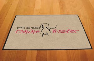 Canine Master 2 X 3 Rubber Backed Carpeted HD - The Personalized Doormats Company