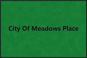 City of Meadows Place 4 X 6 Rubber Backed Carpeted HD - The Personalized Doormats Company