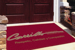 CARRILLO FUNERAL HOME 4 X 6 Waterhog Impressions - The Personalized Doormats Company