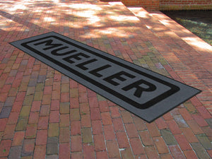 Mueller §-3 X 10 Rubber Backed Carpeted HD-The Personalized Doormats Company