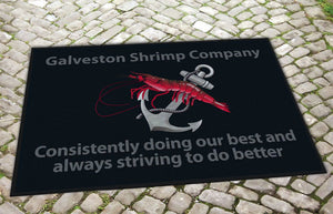 Galveston Shrimp Company 2 x 3 Floor Impression - The Personalized Doormats Company
