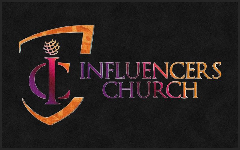 Influencers Church § 5 X 10 Rubber Backed Carpeted HD - The Personalized Doormats Company