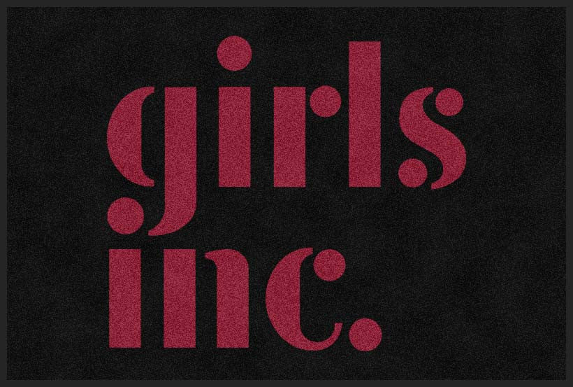Girls Inc. of Carpinteria 4 X 6 Rubber Backed Carpeted HD - The Personalized Doormats Company