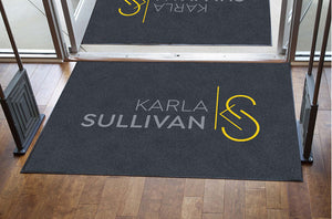 Karla Sullivan § 4 X 6 Rubber Backed Carpeted HD - The Personalized Doormats Company