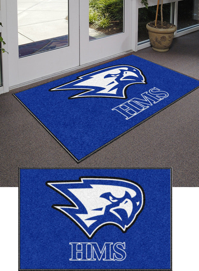 Hall Memorial School 4 x 6 Custom Plush 30 HD - The Personalized Doormats Company