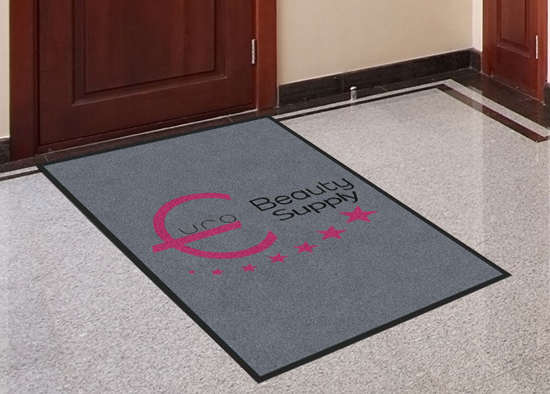 Euro Beauty Supplies 3 X 4 Rubber Backed Carpeted HD - The Personalized Doormats Company