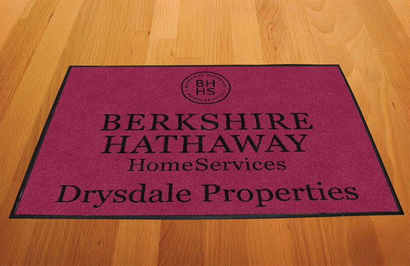 Berkshire Hathaway HomeServices 2 X 3 Rubber Backed Carpeted HD - The Personalized Doormats Company