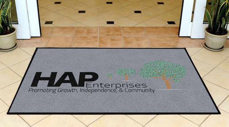 HAP Enterprises Inc 3 X 5 Rubber Backed Carpeted HD - The Personalized Doormats Company
