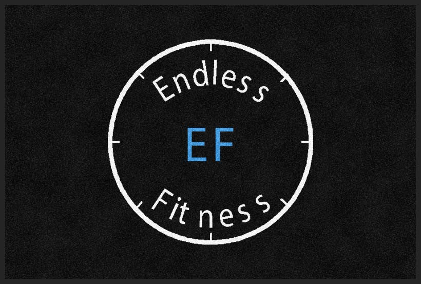 Endless Fitness 2 X 3 Rubber Backed Carpeted HD - The Personalized Doormats Company