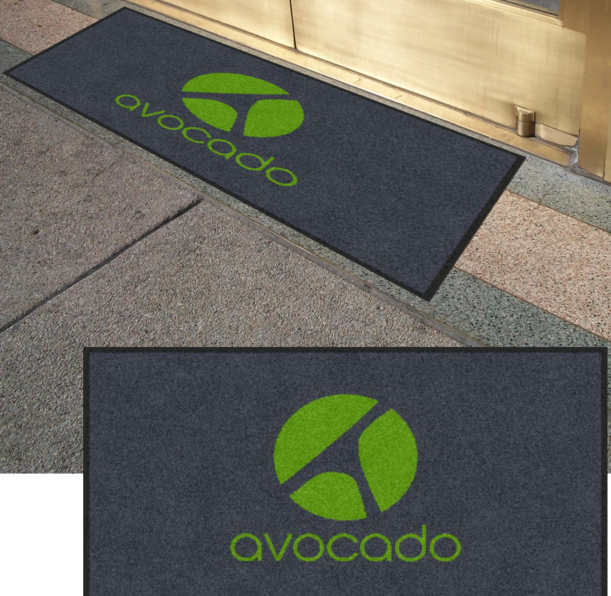 Avocado 2 X 3.58 Rubber Backed Carpeted HD - The Personalized Doormats Company