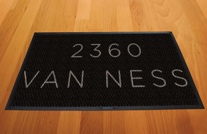 2360 Van Ness Doormat 1.92 X 3.42 Luxury Berber Inlay - The Personalized Doormats Company