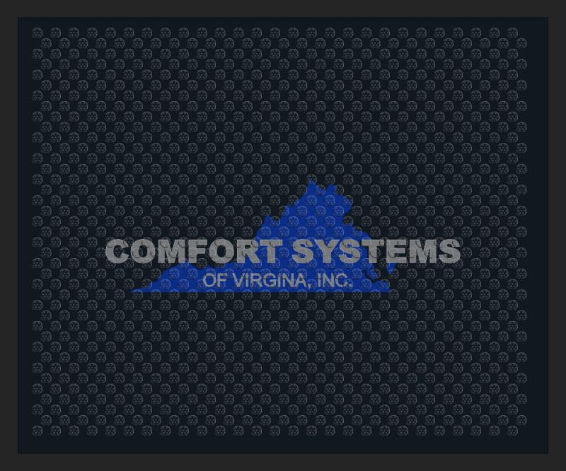 Comfort Systems of Virginia, Inc. Outdoo 2.5 X 3 Rubber Scraper - The Personalized Doormats Company