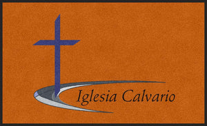 Iglesia Calvario Inc. 3 X 5 Rubber Backed Carpeted HD - The Personalized Doormats Company