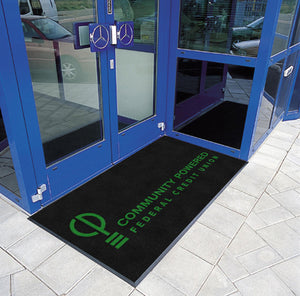 Community Powered FCU 3 X 6 Rubber Backed Carpeted HD - The Personalized Doormats Company