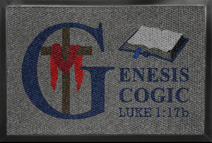 Genesis Cogic 4 X 6 Luxury Berber Inlay - The Personalized Doormats Company