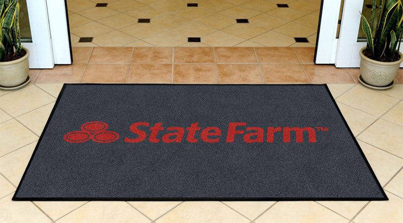 Joe_SF_Dark Grey color mat 3x5 3 X 5 Rubber Backed Carpeted HD - The Personalized Doormats Company