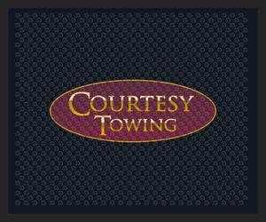 COURTESY TOWING § 2.5 X 3 Rubber Scraper - The Personalized Doormats Company