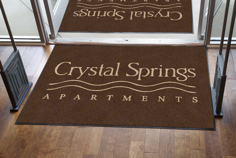 Crystal Springs Large 4 X 6 Rubber Backed Carpeted HD - The Personalized Doormats Company