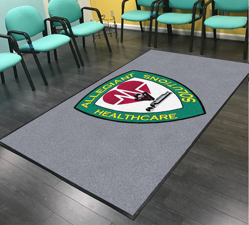 Allegiant Institute of Healthcare Soluti 5 X 8 Rubber Backed Carpeted HD - The Personalized Doormats Company