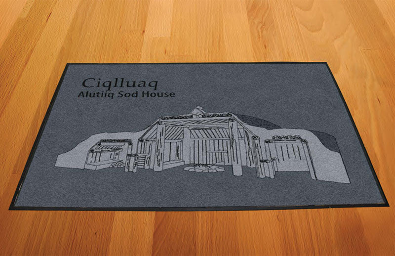 ciqlluaq mat 2 X 3 Rubber Backed Carpeted HD - The Personalized Doormats Company