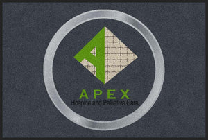 Apex Hospice 2 X 3 Rubber Backed Carpeted HD - The Personalized Doormats Company