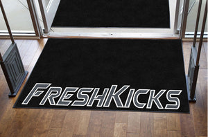 Fresh Kicks 4 X 6 Rubber Backed Carpeted HD - The Personalized Doormats Company