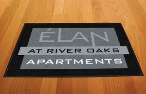 Elan - small 2 x 3 Rubber Backed Carpeted HD - The Personalized Doormats Company