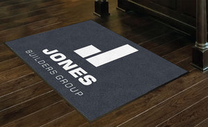 Jones Builders Group 3 X 4 Rubber Backed Carpeted HD - The Personalized Doormats Company