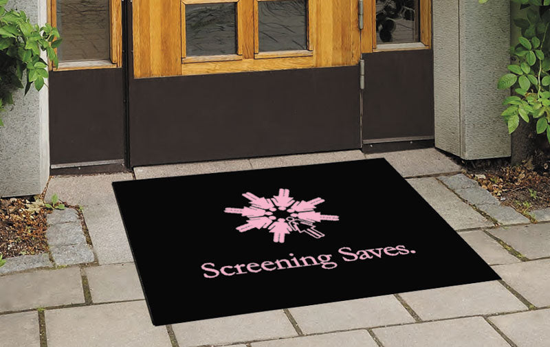 Charlotte Radiology 2.5 x 3 Rubber Scraper - The Personalized Doormats Company