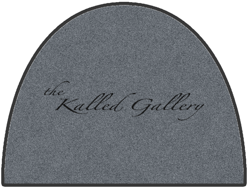 kalled § 3 X 4 Rubber Backed Carpeted HD Half Round - The Personalized Doormats Company