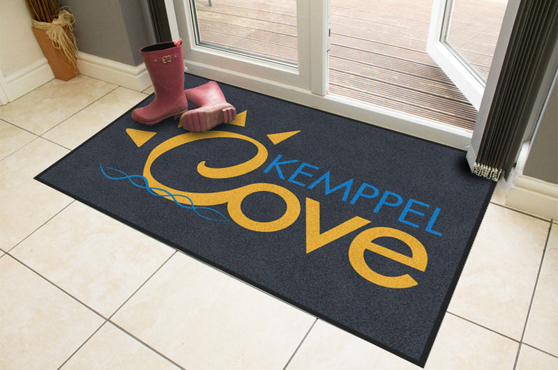 Kemppel Cove 2017 4 X 6 Rubber Backed Carpeted HD - The Personalized Doormats Company