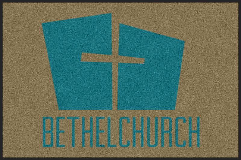 Bethel Congregational Methodist Church 4 X 6 Rubber Backed Carpeted HD - The Personalized Doormats Company
