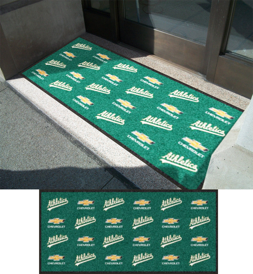 Chevy - LA Angels 3 X 8 Rubber Backed Carpeted HD - The Personalized Doormats Company